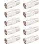 Adapter koncentryczny SHIVERPEAKS IEC na F-Type, 10 szt., 75 Ohm, mosiądz niklowany, żeński na żeński BS85324-SET10
