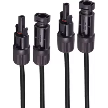 Zestaw przedłużaczy solarnych SHIVERPEAKS PV4, 4 mm², 20 m, MC4, czarny, 2 szt. BS02-32095