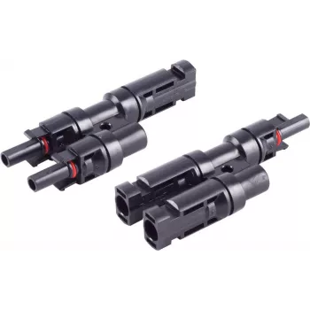 Zestaw adapterów T SHIVERPEAKS PV4, rozgałęzienie 2-na-1, IP68, 1500V DC, 30A, czarny (BS02-21012)