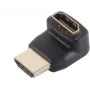 SHIVERPEAKS S/CON maximum connectivity adapter HDMI męski do żeńskiego, kąt 90° w górę, pozłacany, 4K2K, czarny (77407-1)