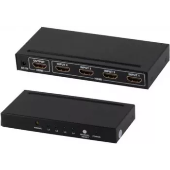 SHIVERPEAKS S-Conn 05-02004 Rozdzielacz VGA 4-portowy 250 MHz Aktywny Wzmacniacz Dystrybucji Wideo