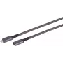 Kabel SHIVERPEAKS S-Conn 14-74006 USB-C do USB-C 1m USB 3.2 Gen 2 10Gbps 100W PD Czarny i Biały