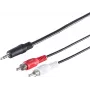 SHIVERPEAKS S-Conn kabel audio 3,5 mm na 2x RCA 2,5 m czarny czerwony biały (30832-2.5)