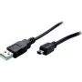 Kabel SHIVERPEAKS S-Conn BS77162 USB 2.0, USB-A do Mini-USB B, 1,8 m, czarny