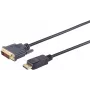 SHIVERPEAKS S/CONN maximum connectivity kabel DisplayPort do DVI-D, 20-pinowy DP męski do 24+1 DVI-D męski, pozłacane styki, 7,5 m, czarny 77497-1