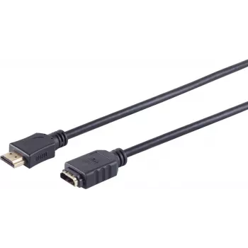 SHIVERPEAKS S/CONN maximum connectivity przedłużacz kabla HDMI, HDMI męski do HDMI żeński, pozłacane styki, 4K Ultra HD, 3D, HEAC, 5,0 m (77479-5.0)