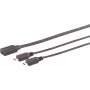 SHIVERPEAKS S/CONN maximum connectivity kabel adapter rozdzielacz Y USB-C żeńskie na 2x USB Micro-B męskie, USB 2.0, 0,3m, czarny 13-20021