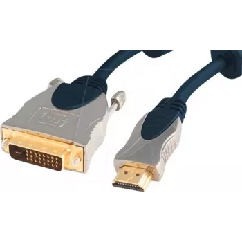 shiverpeaks SP77482 kabel adapter HDMI na DVI-D, 2 m, niebieski i chrom