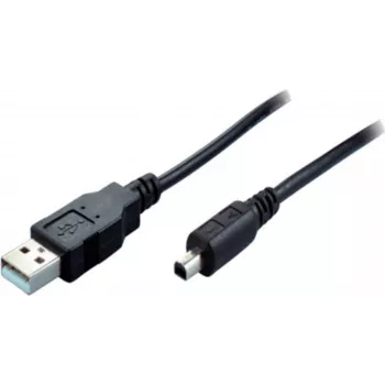 Kabel SHIVERPEAKS USB 2.0 Mini, USB-A męski do Mini USB-B męski, 1,0 m, czarny 11004995