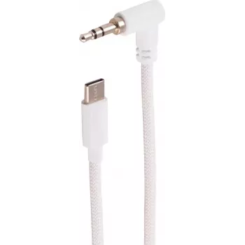 SHIVERPEAKS kabel audio USB-C, 3,5 mm kątowy TRS, biały, 2 m (BS14-06036)