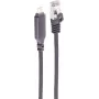 SHIVERPEAKS kabel adapter USB-C na RJ45 Gigabit Ethernet, 5m, aluminium, czarny (BS14-51055)
