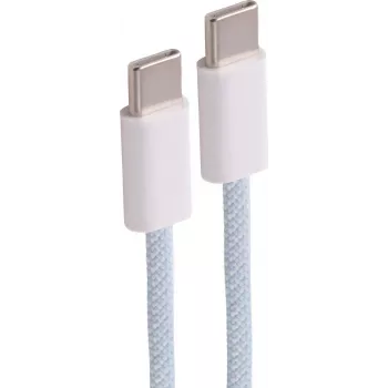 SHIVERPEAKS kabel USB-C do USB-C pleciony 2m 60W PD niebieski BS14-21031