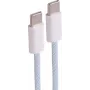 SHIVERPEAKS Przewód do ładowania USB-C do USB-C oplot tekstylny, 2.0, 60W, niebieski, 1,5m (BS14-21151)
