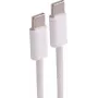 shiverpeaks® kabel USB-C do USB-C 2.0, 60W PD, biały, tekstylny pleciony, 2,5 m (BS14-21256)