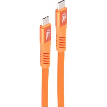 Kabel SHIVERPEAKS USB-C do USB-C 3.2 Gen 2x2 240W PD 20Gbps 1,5m Pomarańczowy BS14-77157