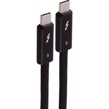SHIVERPEAKS kabel USB-C do USB-C Thunderbolt 5 UltraFlex, 240W, 2m, czarny BS13-75035