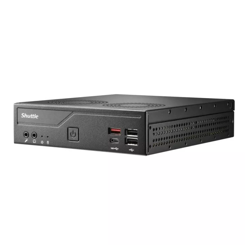 Shuttle DH810S slim PC barebone, LGA1150, Intel H81, DDR3L, HDMI, DP, M.2, podwójny GbE, 8x USB, COM, 24/7