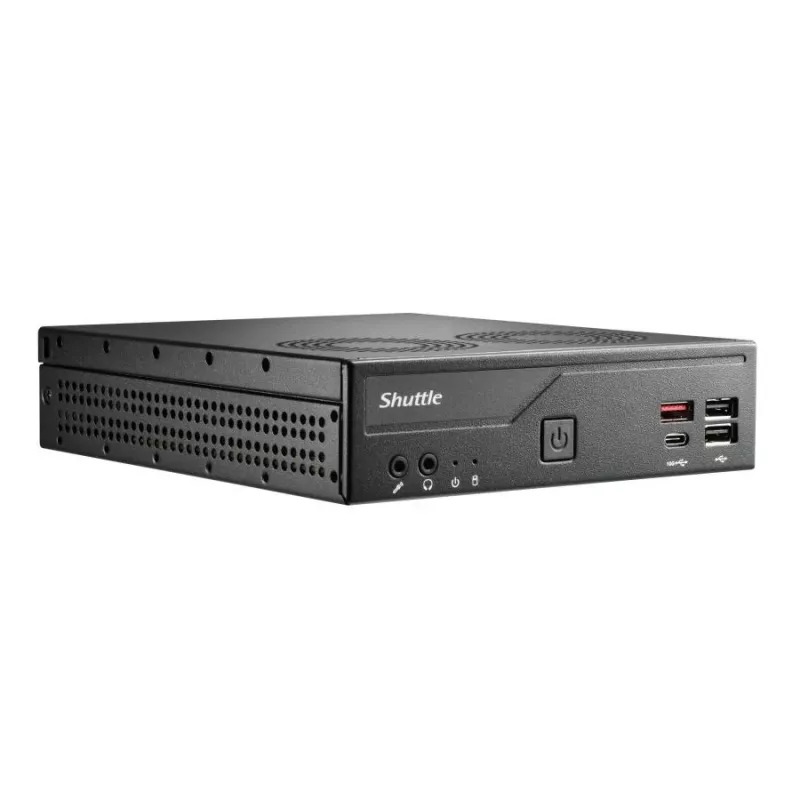 Shuttle DH810S slim PC barebone, LGA1150, Intel H81, DDR3L, HDMI, DP, M.2, podwójny GbE, 8x USB, COM, 24/7