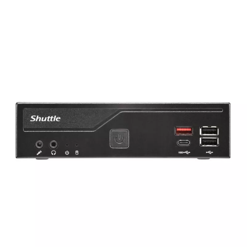 Shuttle DH810S slim PC barebone, LGA1150, Intel H81, DDR3L, HDMI, DP, M.2, podwójny GbE, 8x USB, COM, 24/7