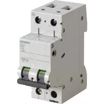 Siemens 5SL4516-6 dwubiegunowy wyłącznik nadprądowy 16 A charakterystyka C, 230/400 V AC, 6 kA