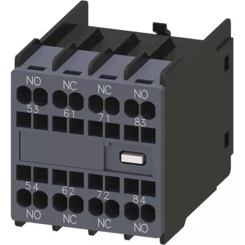 SIEMENS Blok styków pomocniczych 2NO+2NC, rozmiar S00/S0, złącza śrubowe, seria 3RH2911 3RH29112GA22