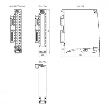 Siemens SIMATIC S7-1500 Digital Input Module DI 16 x 24V DC, 16 channels, Type 3, Diagnostics, Isochronous Mode