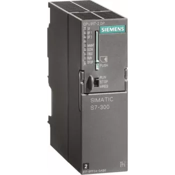 Siemens SIMATIC S7-300 CPU 317-2 DP, 1 MB pamięci roboczej, interfejsy MPI/DP i PROFIBUS DP, 24V DC, montaż na szynie DIN 6ES73172AK140AB0