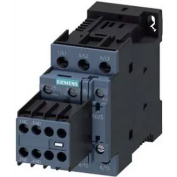SIEMENS SIRIUS 3RT2026-1BB44 Stycznik, 3-biegunowy, 25 A, 11 kW, cewka 24 V DC, zaciski śrubowe