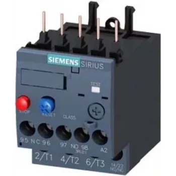 Przekaźnik termiczny przeciążeniowy Siemens SIRIUS 3RU2 0,9-1,25 A, klasa 10, S00, zaciski śrubowe, 1NO+1NC 3RU21160KB0