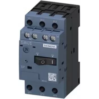 SIEMENS SIRIUS 3RV1011-1JA15 Wyłącznik silnikowy, 3-biegunowy, 7...10 A, wyzwalacz zwarciowy 130 A, S00, zaciski śrubowe