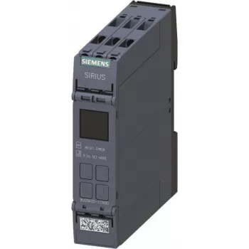 SIEMENS SIRIUS 3UG5625-1CW30 Przekaźnik kontroli prądu różnicowego, czuły na AC/DC, 24-240 V AC/DC, 1 kanał, cyfrowy LCD, 2 styki przełączne