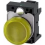 Siemens SIRIUS ACT 3SU1102-6AA30-3AA0 żółta lampka kontrolna LED, 24V AC/DC, 22mm