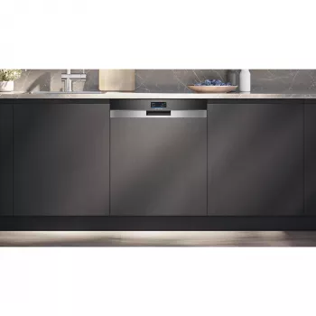 SIEMENS SN57TS00CE iQ700 Zmywarka do zabudowy (Stal szczotkowana/Czarny, 60 cm, Home Connect)