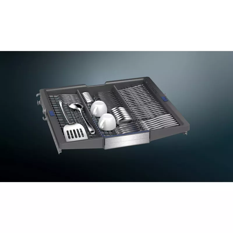 SIEMENS SN57TS00CE iQ700 Zmywarka do zabudowy (Stal szczotkowana/Czarny, 60 cm, Home Connect)
