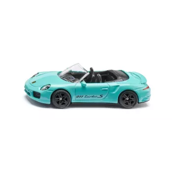 SIKU Porsche 911 Turbo S Cabriolet Turkus/Czarny Model Samochodu Odlewanego 1:55