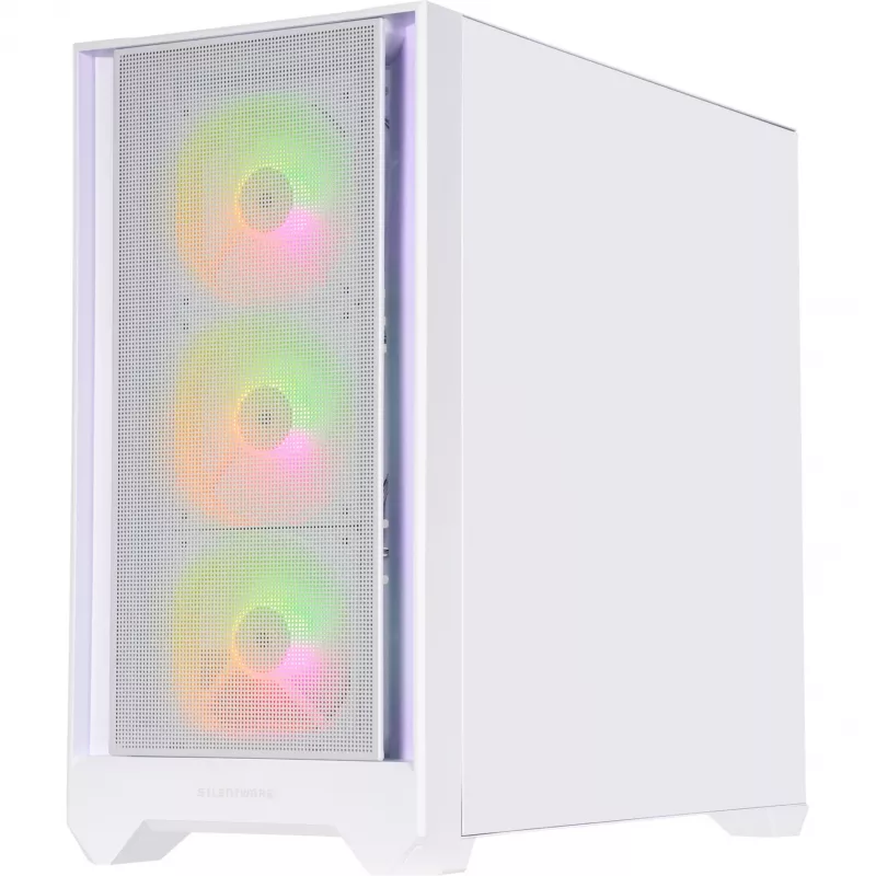 SILENTWARE Flow 110 ARGB Biały Tempered Glass Mid-Tower