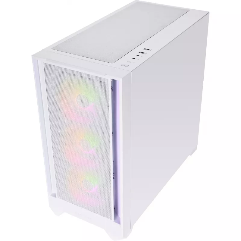 SILENTWARE Flow 110 ARGB Biały Tempered Glass Mid-Tower