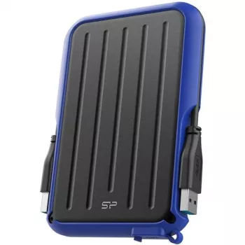 Silicon Power Armor A66 1TB zewnętrzny dysk twardy USB 3.2 Gen 1, wzmocniony, IPX4 odporny na zachlapanie, czarny z czerwonymi akcentami