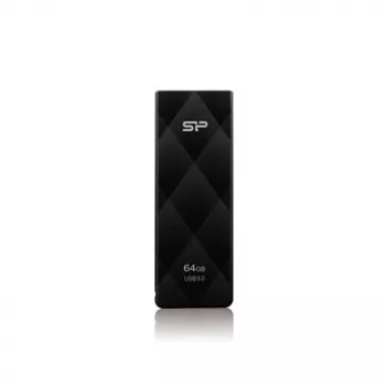 Silicon Power Blaze B20 64GB USB 3.2 Gen 1 Pendrive, wysuwany USB-A, czarny