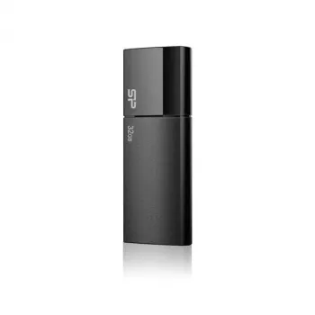 Silicon Power SP032GBUF2U05V1K 32GB USB 2.0 Pamięć Flash - Wysuwana konstrukcja bez zaślepki, czarny