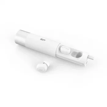 Silicon Power SP5MWASYBP81BT0W 10000mAh Power Bank z wbudowanym kablem USB-C - Biały