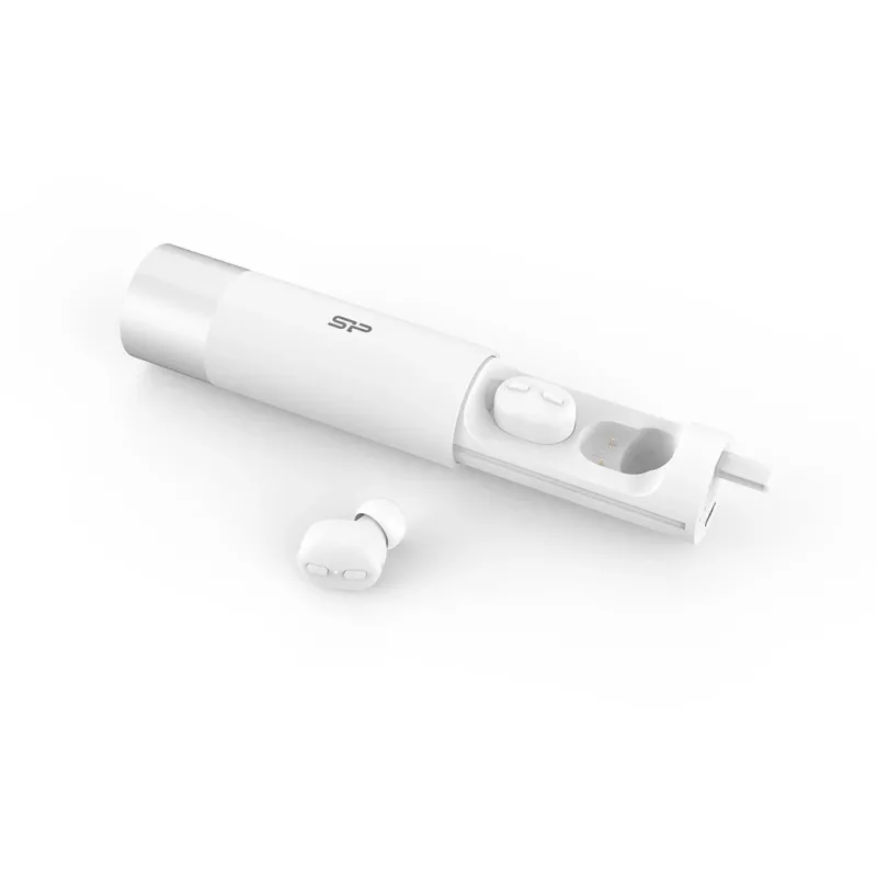 Silicon Power SP5MWASYBP81BT0W 10000mAh Power Bank z wbudowanym kablem USB-C - Biały