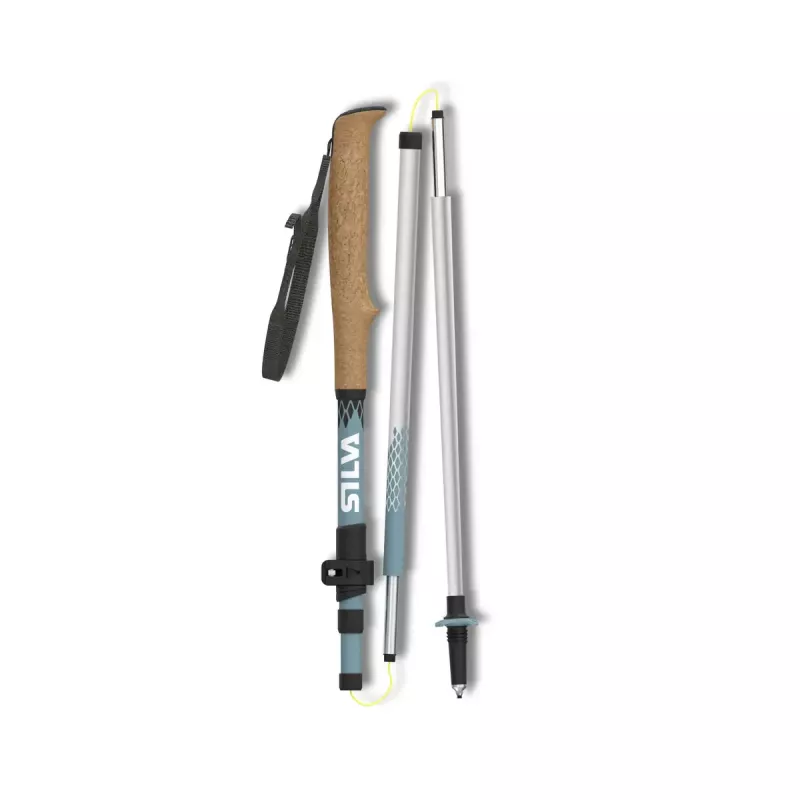Silva Aluminium Z Adjustable Trekking Poles (110-130 cm) - Black/Silver