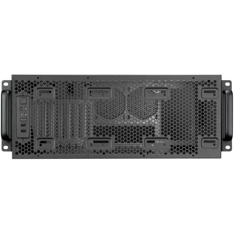 SilverStone RM4A 4U Rackmount Server Case, SSI-EEB, Mesh - Dark Grey