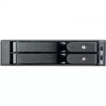 SilverStone SST-FS202B-V2 2-Bay 3.5 cal SATA Hot-Swap Cage do wnęki 5.25 cala - Czarny
