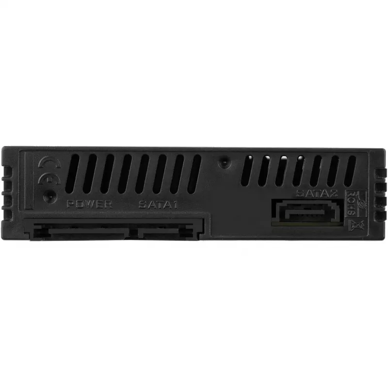 SilverStone SST-FS202B-V2 2-Bay 3.5 cal SATA Hot-Swap Cage do wnęki 5.25 cala - Czarny