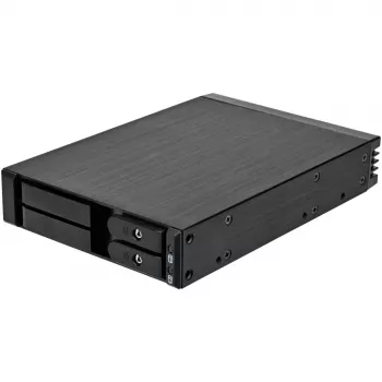 SilverStone SST-FS202B-V2 2-Bay 3.5 cal SATA Hot-Swap Cage do wnęki 5.25 cala - Czarny