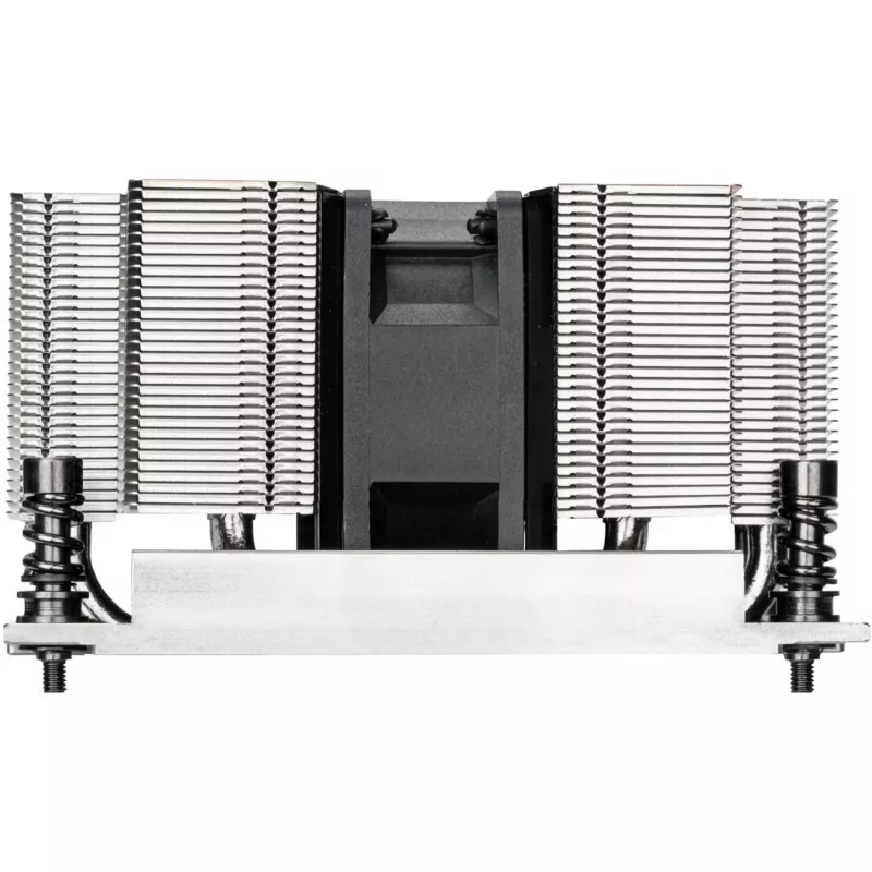 SilverStone SST-XE02-TR5B Low Profile CPU Cooler, 60mm Fan, Black Aluminum, Copper Base, Intel LGA1150/1151/1155/1156, PWM, 65W TDP