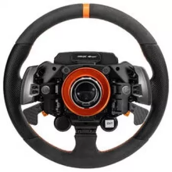Simagic Zeus Sport Kierownica - 300mm Obręcz z Zamszu, CNC Aluminium, Przyciski RGB, Podwójne Magnetyczne Łopatki z Włókna Węglowego, Bezprzewodowa, 50mm QR