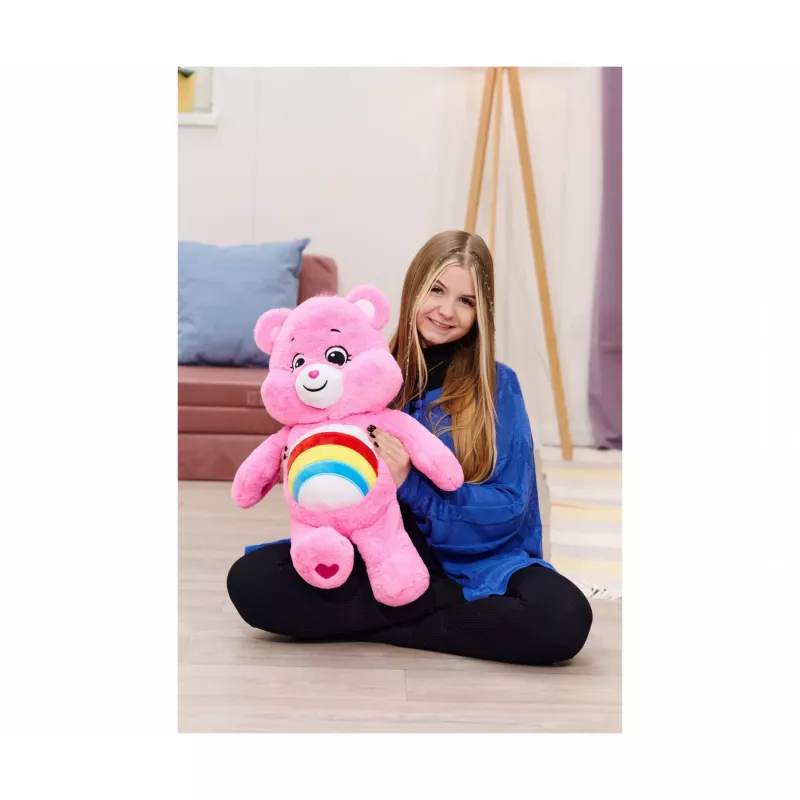 SIMBA-DICKIE Care Bears Cheer Bear Pluszak 60 cm Różowy Tęcza